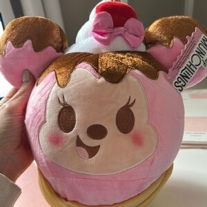 Disney Pink and Brown Ice Cream Plush
